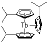 三(异丙基环戊二烯基)铽分子结构 (CAS 312696-25-6)