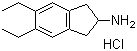5,6-二乙基-2,3-二氢-1H-茚-2-胺盐酸盐分子结构 (CAS 312753-53-0)
