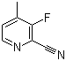 3-氟-4-甲基吡啶-2-甲腈分子结构 (CAS 312904-99-7)