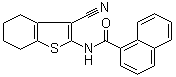 N-(3-氰基-4,5,6,7-四氢苯并[b]噻吩-2-基)-1-萘甲酰胺分子结构 (CAS 312917-14-9)
