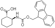 structure of CAS# 312965-07-4, N-芴甲氧羰基-(1S,2S)-2-氨基环己烷羧酸