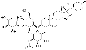 Ophiopojaponin A分子结构 (CAS 313054-32-9)