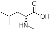N-甲基-D-亮氨酸分子结构 (CAS 31321-74-1)