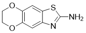 structure of CAS# 313223-82-4, 6,7-二氢[1,4]二恶英并[2,3-f][1,3]苯并噻唑-2-胺