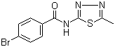 4-溴-N-(5-甲基-1,3,4-噻二唑-2-基)苯甲酰胺分子结构 (CAS 313531-82-7)