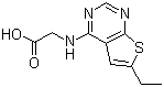 N-(6-乙基噻吩并[2,3-d]嘧啶-4-基)甘氨酸分子结构 (CAS 313534-29-1)