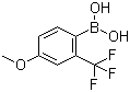 4-甲氧基-2-(三氟甲基)苯硼酸分子结构 (CAS 313546-16-6)