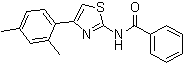 N-[4-(2,4-二甲基苯基)-2-噻唑基]苯甲酰胺分子结构 (CAS 313553-47-8)
