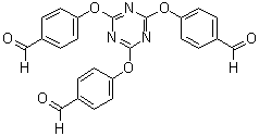 structure of CAS# 3140-75-8, 2,4,6-三(4-甲酰基苯氧基)-1,3,5-三嗪
