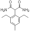 2-(2,6-二乙基-4-甲基苯基)丙烷二酰胺分子结构 (CAS 314020-40-1)