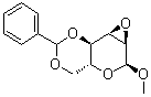 structure of CAS# 3150-15-0, 甲基 2,3-脱水-4,6-O-亚苄基-alpha-D-吡喃阿洛糖苷