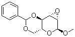 甲基 2,3-脱水-4,6-亚苄基-alpha-D-吡喃甘露糖苷分子结构 (CAS 3150-16-1)