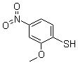 2-甲氧基-4-硝基苯硫酚分子结构 (CAS 315228-80-9)