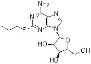 2-(丙硫基)腺苷分子结构 (CAS 31528-53-7)