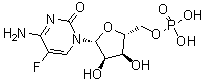 5-氟-5'-胞苷酸分子结构 (CAS 31535-27-0)