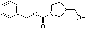 1-Cbz-3-羟甲基吡咯烷分子结构 (CAS 315718-05-9)