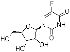 structure of CAS# 316-46-1, 5-Fluorouridine