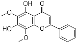 5,7-二羟基-6,8-二甲氧基黄酮分子结构 (CAS 3162-45-6)