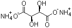 structure of CAS# 3164-29-2, 酒石酸铵