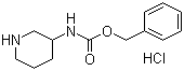 3-苄氧羰基氨基哌啶盐酸盐分子结构 (CAS 31648-54-1)