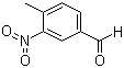 3-硝基-4-甲基苯甲醛分子结构 (CAS 31680-07-6)