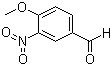 4-甲氧基-3-硝基苯甲醛分子结构 (CAS 31680-08-7)