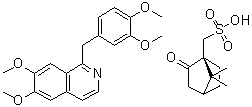 CAS # 31702-83-7, 1-[(3,4-Dimethoxyphenyl)methyl]-6,7-dimethoxyisoquinoline (1S)-7,7-dimethyl-2-oxobicyclo[2.2.1]heptane-1-methanesulfonate