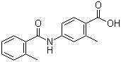 2-甲基-4-(2-甲基苯甲酰氨基)苯甲酸分子结构 (CAS 317374-08-6)