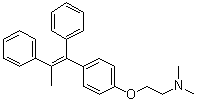 (E)-2-[4-(1,2-Diphenyl-1-propenyl)phenoxy]-N,N-dimethylethanamine molecular structure (CAS 31750-45-5)