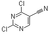 structure of CAS# 3177-24-0, 2,4-二氯嘧啶-5-甲腈