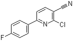 structure of CAS# 31776-83-7, 2-氯-6-(4-氟苯基)烟腈