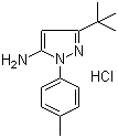 structure of CAS# 317806-86-3, 3-叔丁基-1-(4-甲基苯基)-1H-吡唑-5-胺盐酸盐