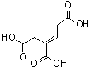 (2E)-2-丁烯-1,2,4-三羧酸分子结构 (CAS 31795-12-7)