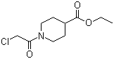 1-(2-氯乙酰基)-4-哌啶甲酸乙酯分子结构 (CAS 318280-71-6)