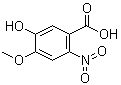 5-羟基-4-甲氧基-2-硝基苯甲酸分子结构 (CAS 31839-20-0)