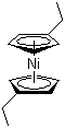 1,1'-二乙基二茂镍分子结构 (CAS 31886-51-8)