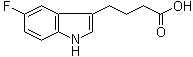 structure of CAS# 319-72-2, 5-氟吲哚-3-丁酸