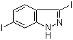 3,6-二碘-1H-吲唑分子结构 (CAS 319472-78-1)