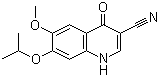1,4-二氢-6-甲氧基-7-异丙氧基-4-氧代-3-氰基喹啉分子结构 (CAS 319492-96-1)
