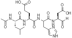 N-乙酰基-L-亮氨酰-L-alpha-谷氨酰-N-[(1S)-2-羧基-1-甲酰基乙基]-L-组胺酰胺分子结构 (CAS 319494-38-7)
