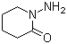 1-氨基-2-哌啶酮分子结构 (CAS 31967-09-6)