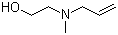2-(甲基-2-丙烯-1-基氨基)乙醇分子结构 (CAS 31969-04-7)
