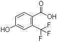 structure of CAS# 320-32-1, 4-Hydroxy-2-(trifluoromethyl)benzoic acid