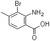 structure of CAS# 320740-35-0, 2-氨基-3-溴-4-甲基苯甲酸