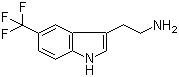 5-(三氟甲基)-1H-吲哚-3-乙胺分子结构 (CAS 320782-17-0)
