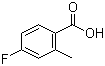 structure of CAS# 321-21-1, 4-氟-2-甲基苯甲酸