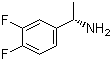 (1S)-1-(3,4-二氟苯基)乙胺分子结构 (CAS 321318-17-6)