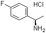 (R)-1-(4-氟苯基)乙胺盐酸盐分子结构 (CAS 321318-42-7)