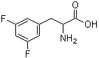 structure of CAS# 32133-37-2, 3,5-二氟苯丙氨酸