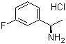 (R)-1-(3-氟苯基)乙胺盐酸盐分子结构 (CAS 321429-49-6)